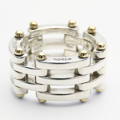 Tiffany & Co Ring ・ring Gate Silver 925 18K Yellow Gold Approx 11.8g Silver