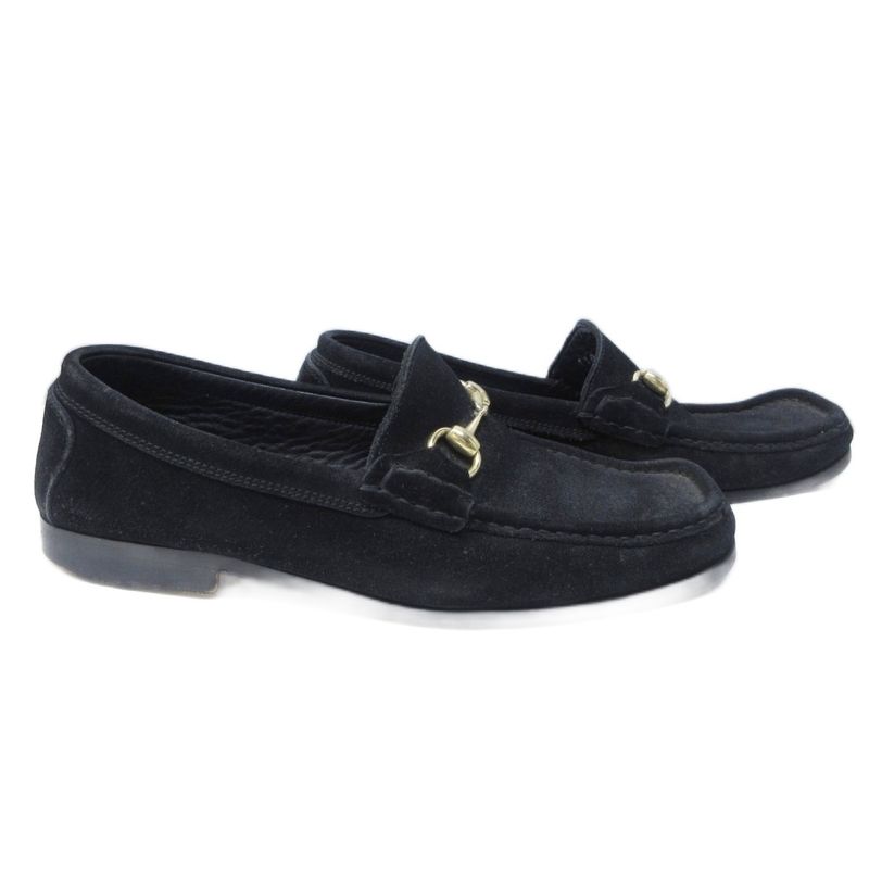 Gucci Horsebit Loafers Suede Leather Shoes 41 1 2 E Approx 26.5cm (10.43in)