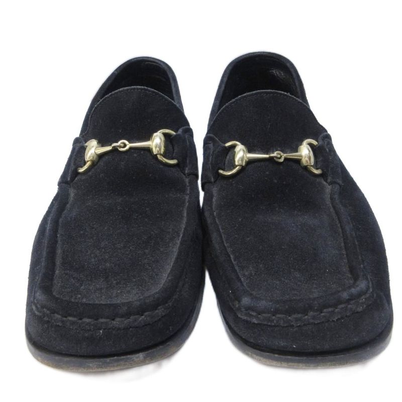 Gucci Horsebit Loafers Suede Leather Shoes 41 1 2 E Approx 26.5cm (10.43in)