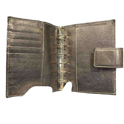 Gucci Notebook Case Bifold GG Pattern All Over Pattern 6 Holes Gold Color