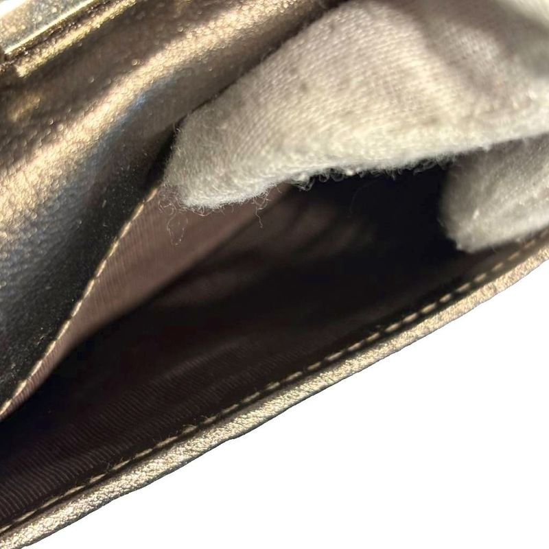 Gucci Notebook Case Bifold GG Pattern All Over Pattern 6 Holes Gold Color