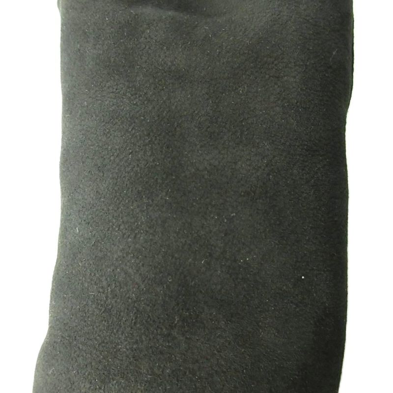 Chanel Long Boots Coco Mark Cles Sole Mouton 37 24.0cm (9.45in) Black 1227