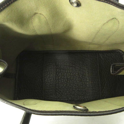 Hermes Garden Party PM Toile Ash Tote Bag Canvas Leather Silver Hardware □G