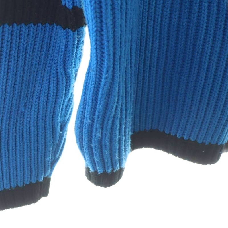 Gucci Adidas Cable Knit Sweater Long Sleeve Wool Logo Embroidery Pullover