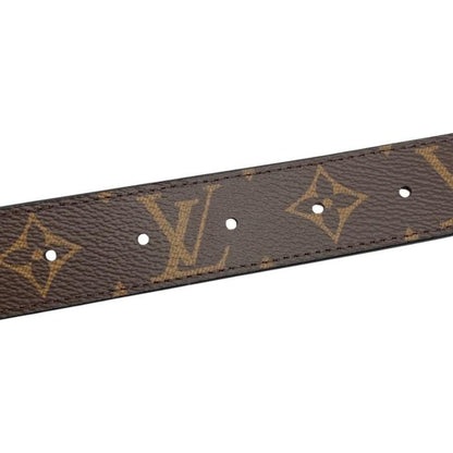 Louis Vuitton Belt Sainteur-lv Initial M9453 Monogram Brown Black Gold Hardware