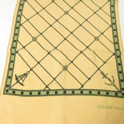 Celine Silk Triomphe Scarf Handkerchief Multicolor