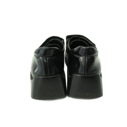 Prada Velcro Sneakers Square Toe Black Approximately 24cm (9.45in) AA