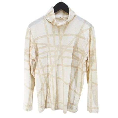 Hermes Bolduc High Neck Cut And Sewn Margiela Period Ribbon Pattern Long Sleeve