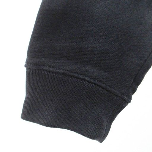 Loewe Anagram Parka Pullover Hoodie Leather Logo Patch M Navy 1230 • MNK4