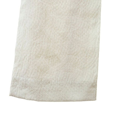 Chanel Slacks Pants Embossed 38 Ivory Off-white White 1230 • MNK4