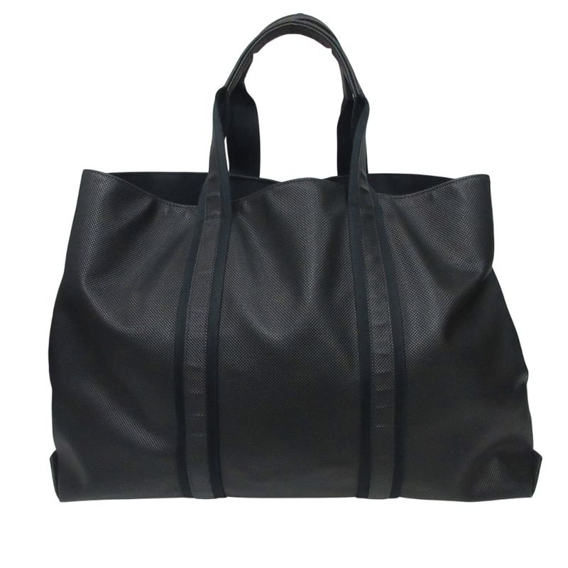 Bottega Veneta Marco Polo Tote Bag PVC Large Capacity Business Black
