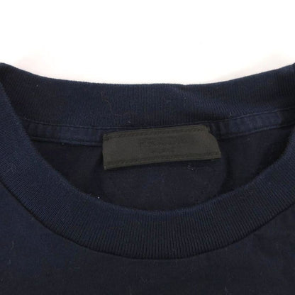 Prada T-shirt Short Sleeve Triangle M Navy Blue JS • GY53