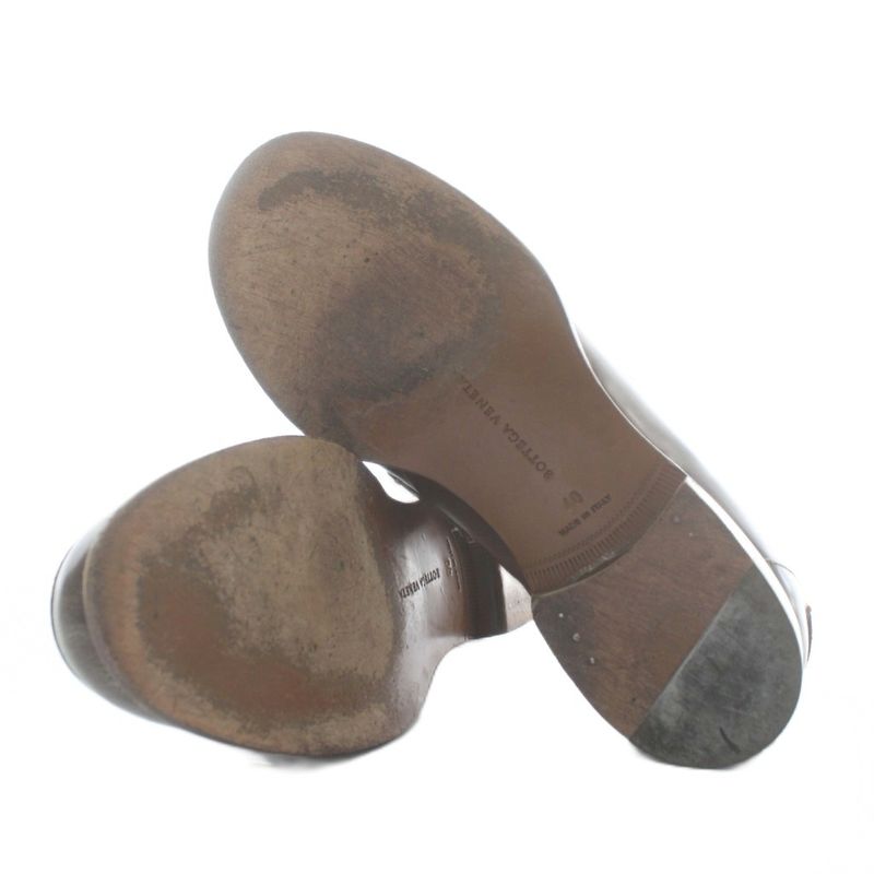 Bottega Veneta Coin Loafers Leather Intrecciato 40 25cm (9.84in) Brown XZ