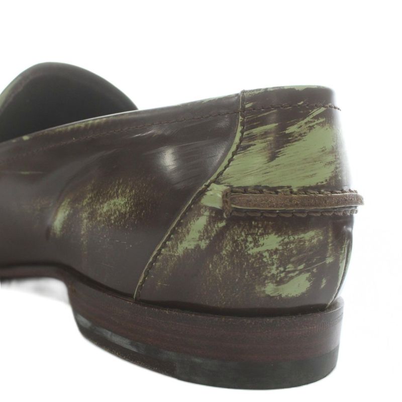 Bottega Veneta Coin Loafers Leather Intrecciato 40 25cm (9.84in) Brown XZ