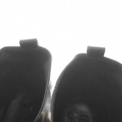 Louis Vuitton Ankle Boots Harako Wedge Sole Leopard Print Leopard Lace Up 38.5