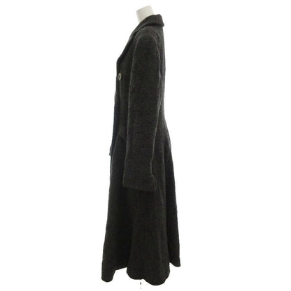Christian Dior Double Breasted Long Coat Chester Cashmere Blend Alpaca Blend