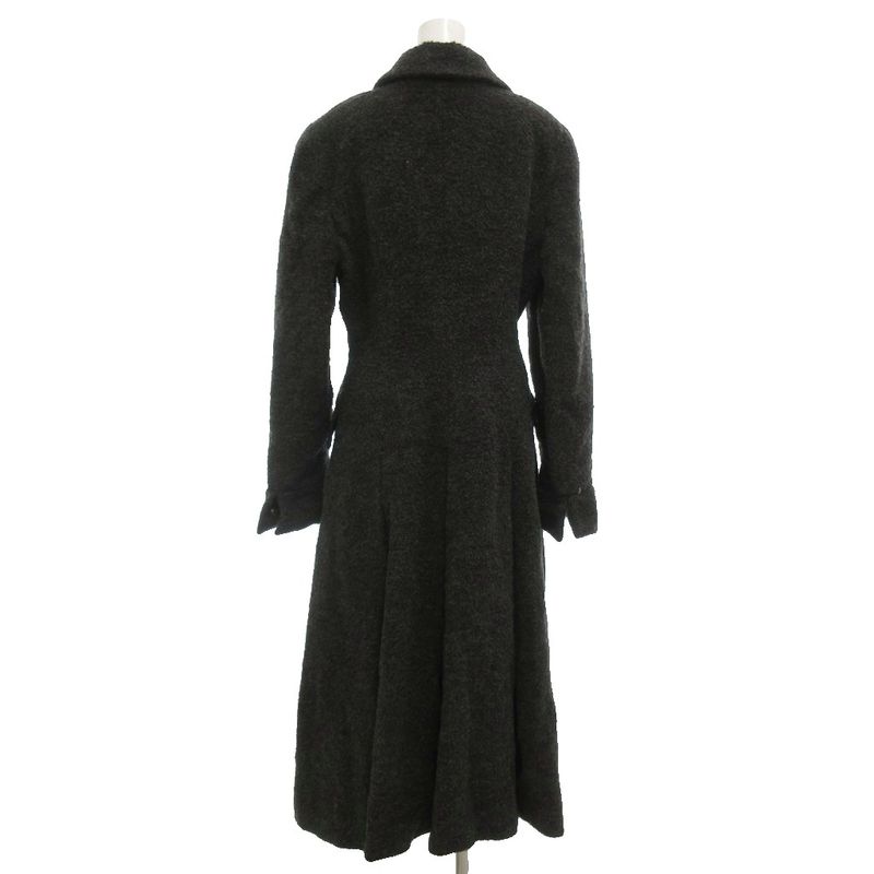 Christian Dior Double Breasted Long Coat Chester Cashmere Blend Alpaca Blend