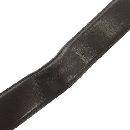 Bvlgari Belt Leather Buckle Round Logo Silver Hardware 110 44 Brown XZ • OH •