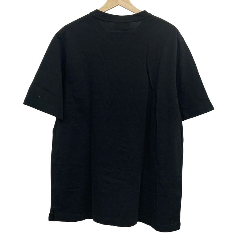 Hermes Short Sleeve T-shirt Sizes XXL XL Men's - Black Chest Pocket 100% Cotton