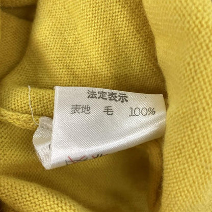 Christian Diorsports Long Sleeve Sweater Size M - Yellow Wool Crew Neck