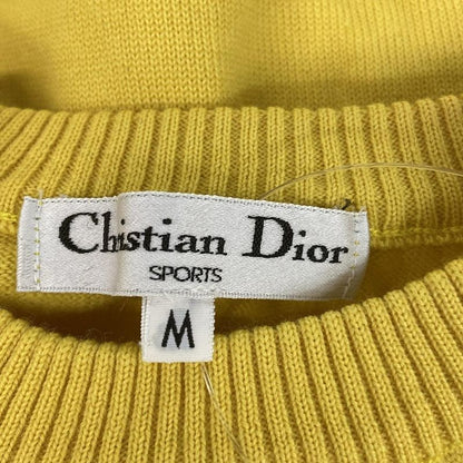 Christian Diorsports Long Sleeve Sweater Size M - Yellow Wool Crew Neck