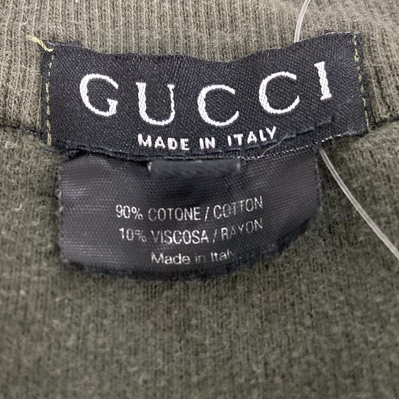 Gucci Sweatshirt Size L - Khaki Long Sleeve