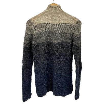 Chanel Women's Long Sleeve Sweater - Black X White X Dark Gray High Neck Lamé