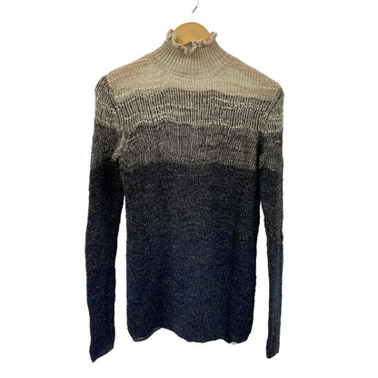 Chanel Women's Long Sleeve Sweater - Black X White X Dark Gray High Neck Lamé