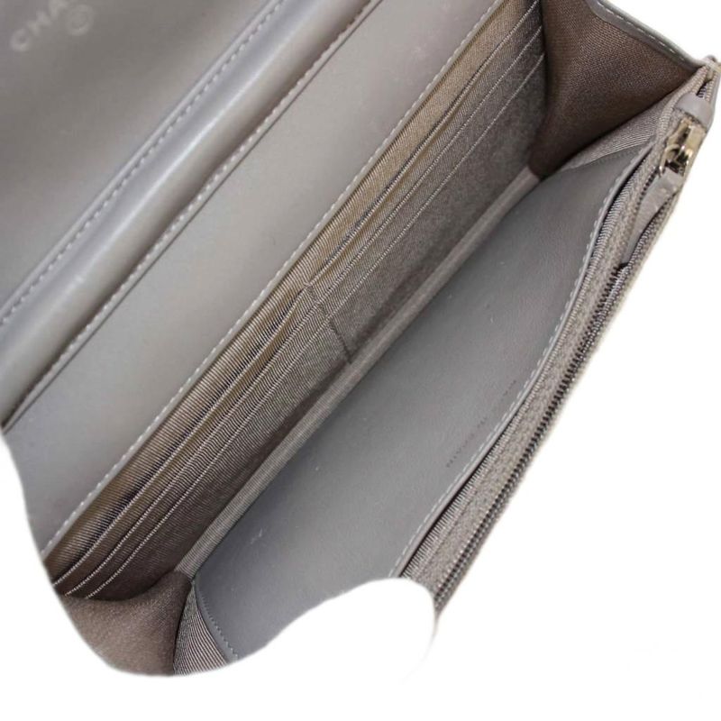 Chanel Matelasse Chain Wallet Shoulder Bag Coco Mark Gold Color No 17 KH • OH