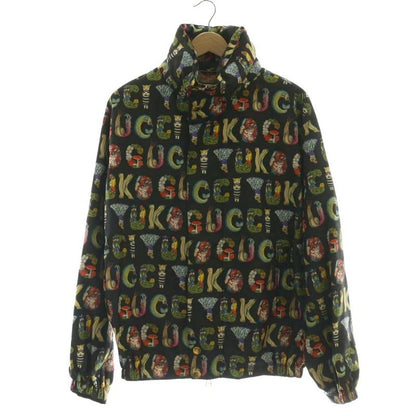 Gucci Yuko Higuchi Animal Logo Jacket Hood Parka 44 Black Multicolor 672644 AQ