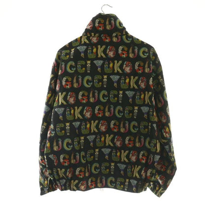 Gucci Yuko Higuchi Animal Logo Jacket Hood Parka 44 Black Multicolor 672644 AQ