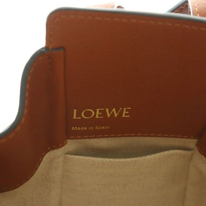 Loewe Hammock MINI Anagram Jacquard Leather Bag Hand Shoulder 2WAY Brown AQ •