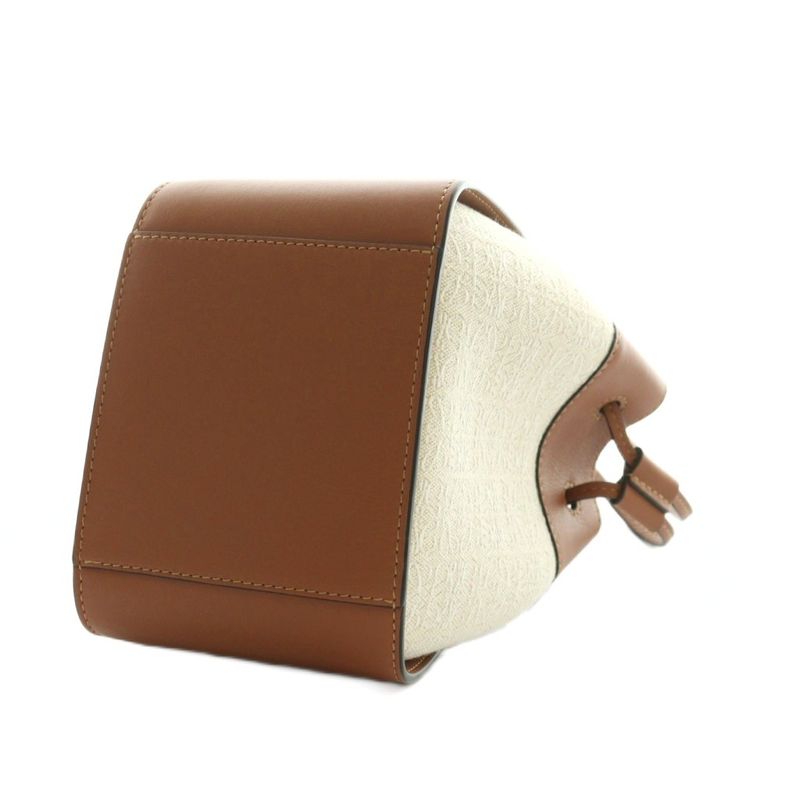 Loewe Hammock MINI Anagram Jacquard Leather Bag Hand Shoulder 2WAY Brown AQ •