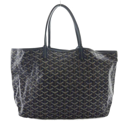 Goyard Saint Louis PM Bag Tote With Pouch Blue Brown AQ • OS
