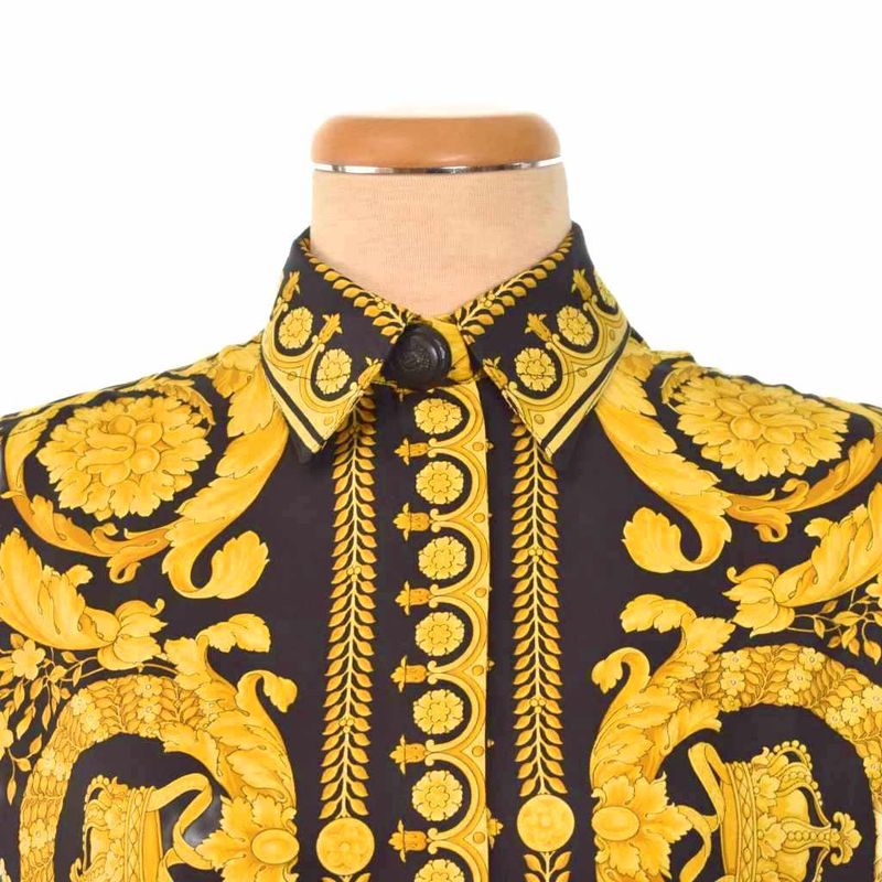 Gianni Versace Gianni Versace Shirt Blouse Long Sleeve Barocco Pattern All Over
