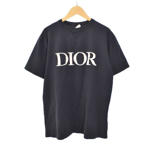 Dior 21SS T-shirt Short Sleeve Logo Embroidery S Navy 183j685a0677