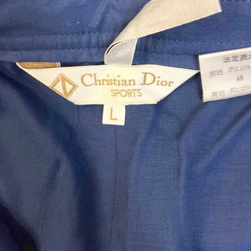 Christian Dior Sports Tuck Pants Center Press L Blue