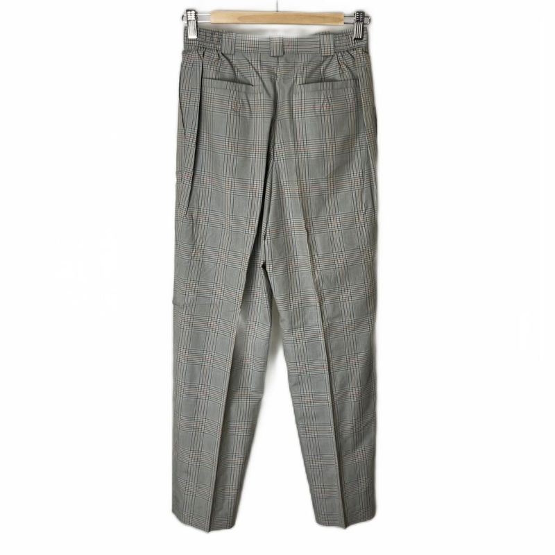 Christian Dior Sports Slacks Tuck Pants Check M Gray