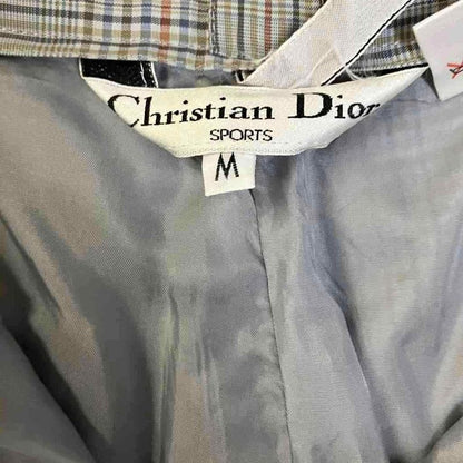 Christian Dior Sports Slacks Tuck Pants Check M Gray