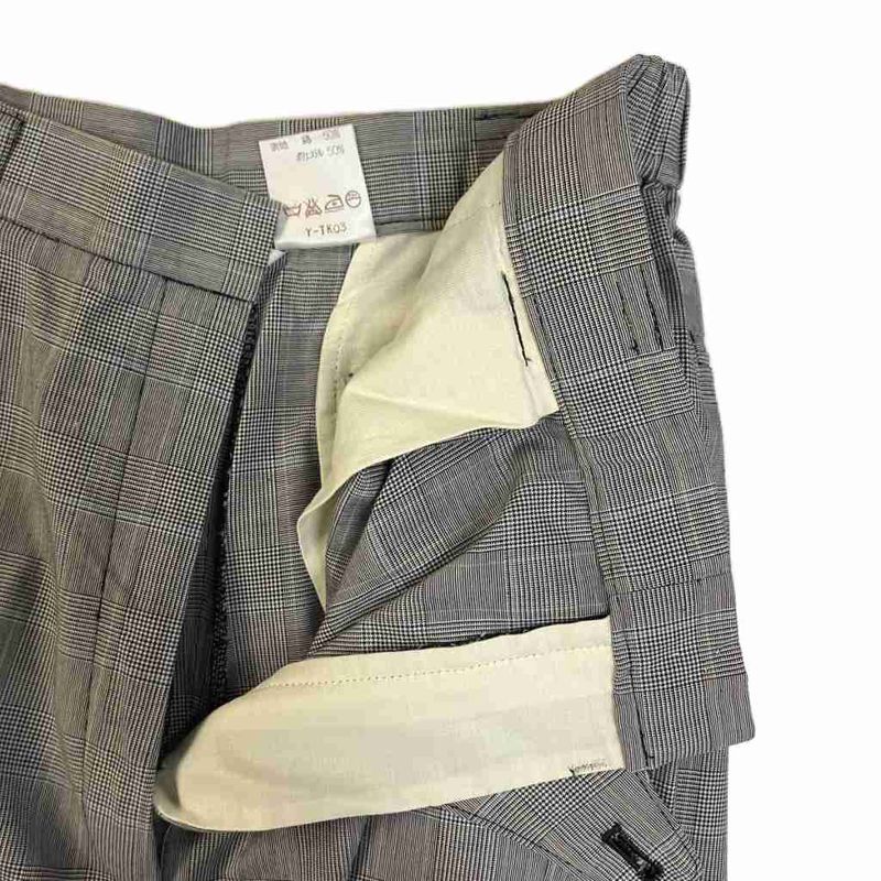 Christian Dior Sports Slacks Tuck Pants Check M Gray