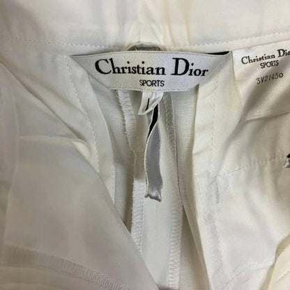 Christian Dior Sports Tuck Pants Tapered Pants L Ivory