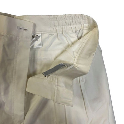 Christian Dior Sports Tuck Pants Tapered Pants L Ivory