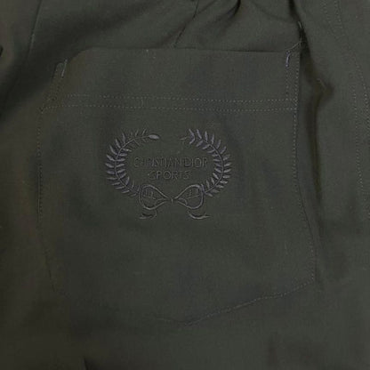 Christian Dior Sports Slacks Tucked Pants Tapered Wool M Navy