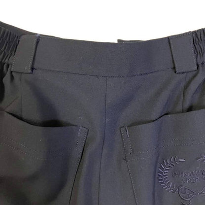 Christian Dior Sports Slacks Tucked Pants Tapered Wool M Navy