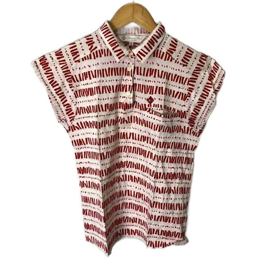 Christian Dior Sports Polo Shirt Short Sleeve Cut And Sewn Shirt M Red