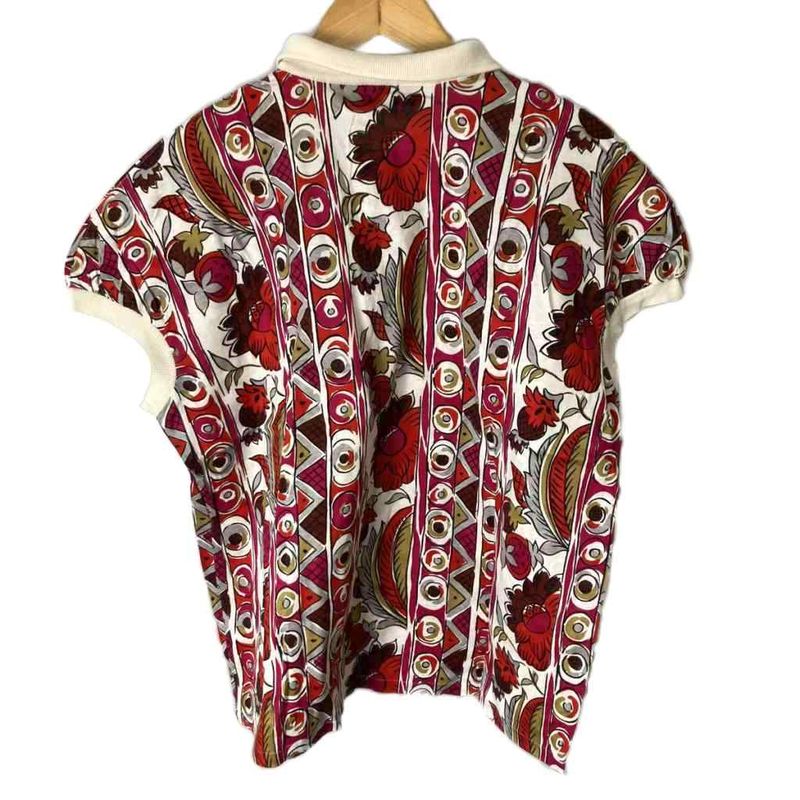 Christian Dior Sports Allover Pattern Polo Shirt Short Sleeve Floral Pattern L