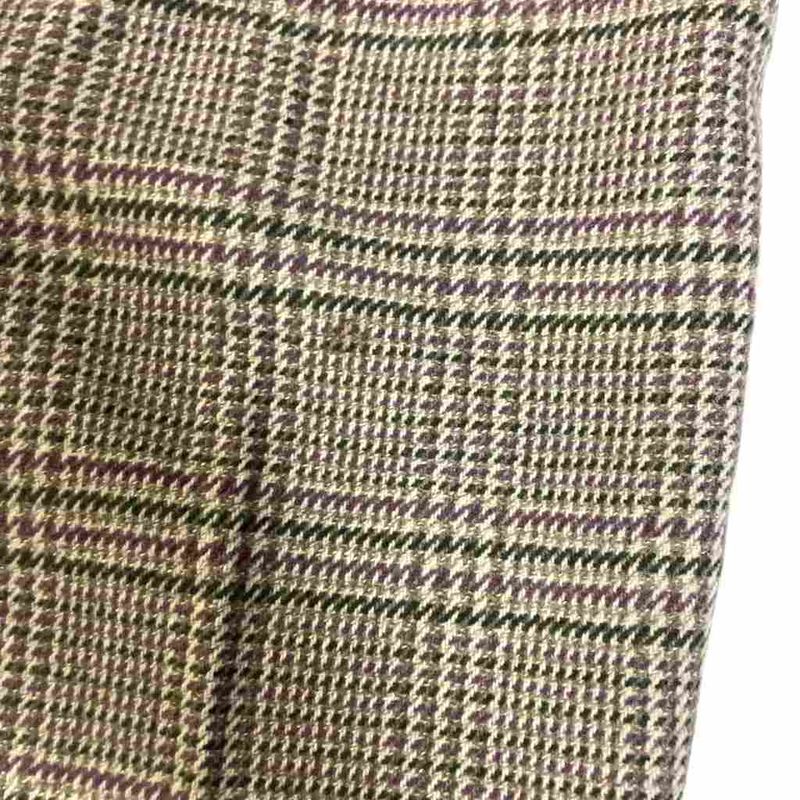 Christian Dior Sports Wool Slacks Tuck Pants Check M Gray