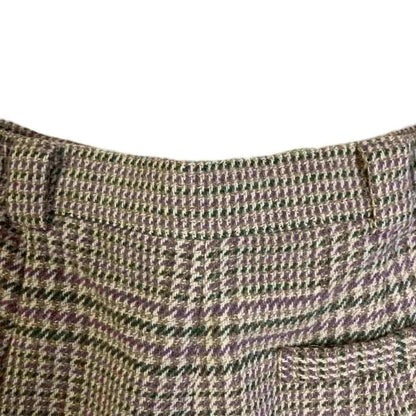 Christian Dior Sports Wool Slacks Tuck Pants Check M Gray