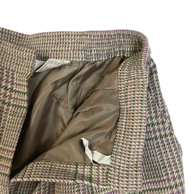 Christian Dior Sports Wool Slacks Tuck Pants Check M Gray