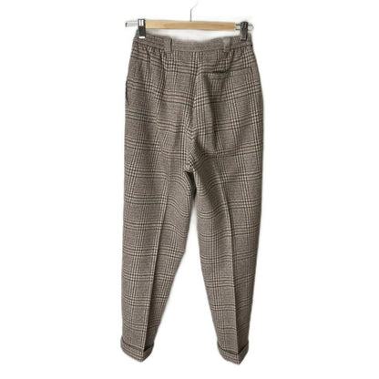Christian Dior Sports Wool Slacks Tuck Pants Check M Gray
